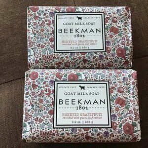 2 Beekman 1802 Goat Milk Soap (HONEYED GRAPEFRUIT) Huge 9 oz each bar BRAND NEW